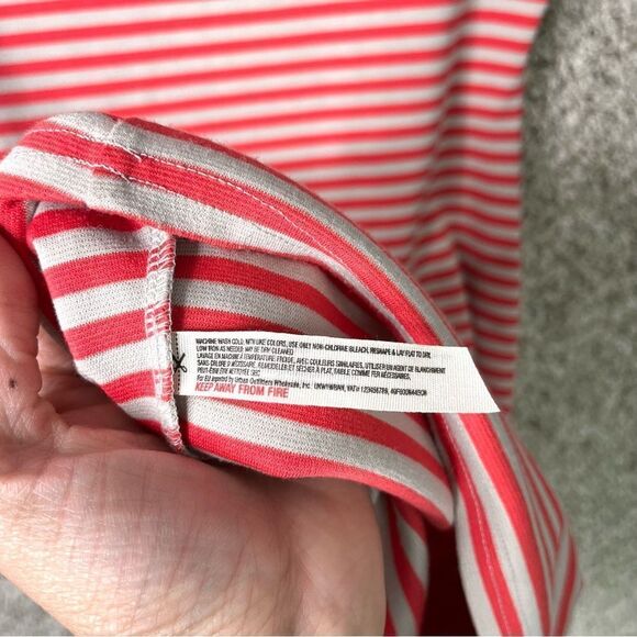 Free People Dress Women’s Small Beach On The Line Striped Mock Neck Short Sleeve - Picture 4 of 6